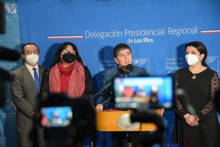 Delegado Presidencial del Ranco participa de visita del Subsecretario del Ministerio del Interior a Región de los Ríos.