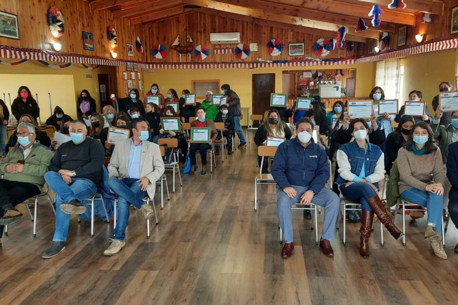 Ochenta personas se capacitan en oficios productivos en las comunas de Río Bueno y Lago Ranco