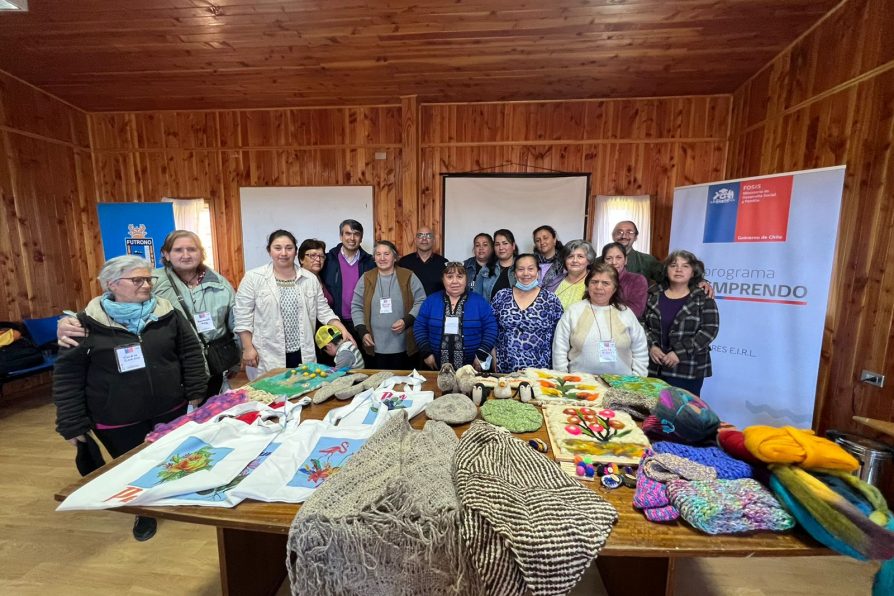 Delegado presidencial del Ranco, municipio de Futrono, y FOSIS de los Ríos participan de reunión junto a emprendedoras de “Taller de manualidades Casa de Lya Vásquez”