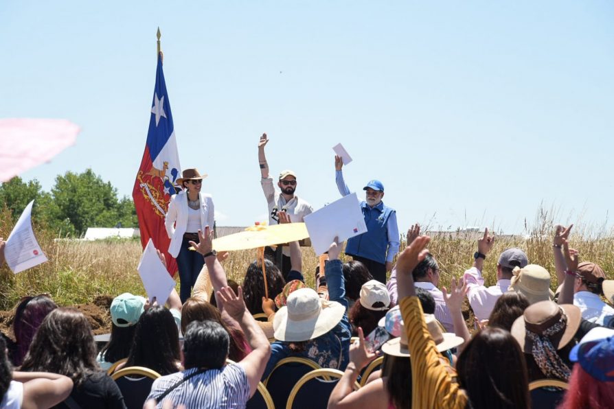 <strong>Celebran junto a Presidente Gabriel Boric colocación de Primera Piedra de proyecto habitacional en Río Bueno</strong>