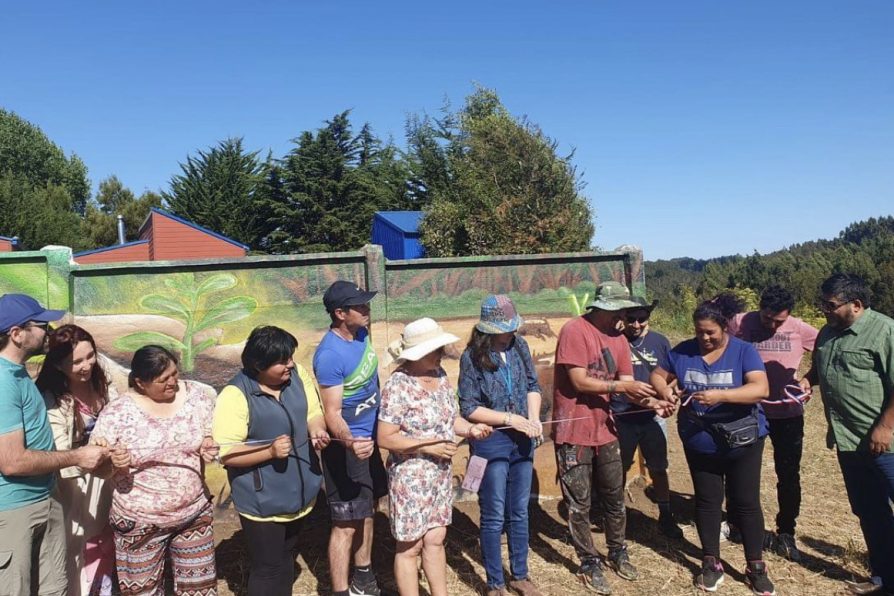 ENTREGA OFICIAL DE MURAL A LA COMUNIDAD DE RÍO BUENO 