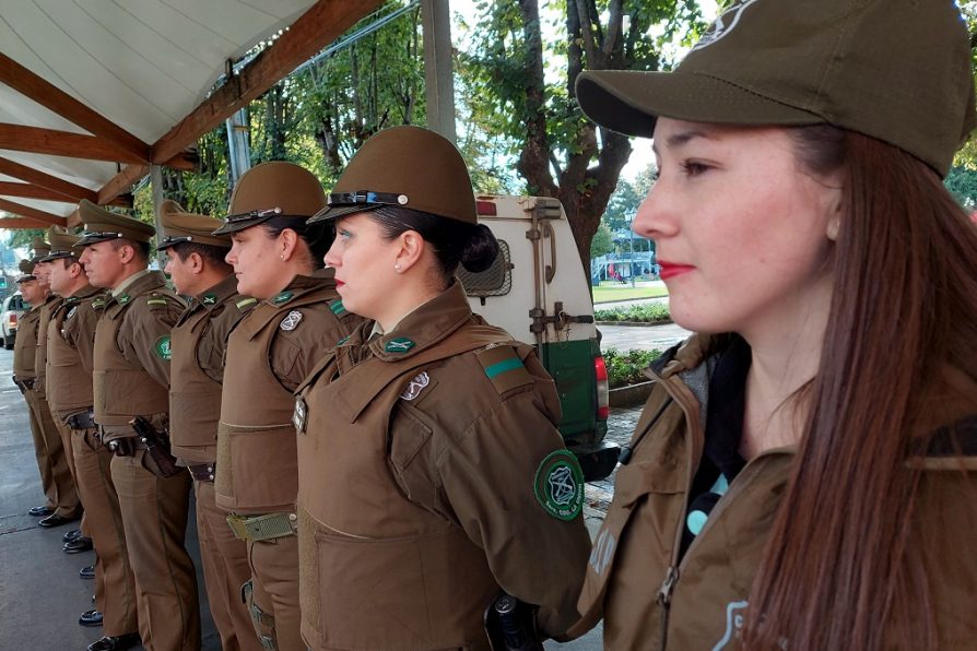 Carabineros realiza ronda de impacto en radio céntrico de La Unión