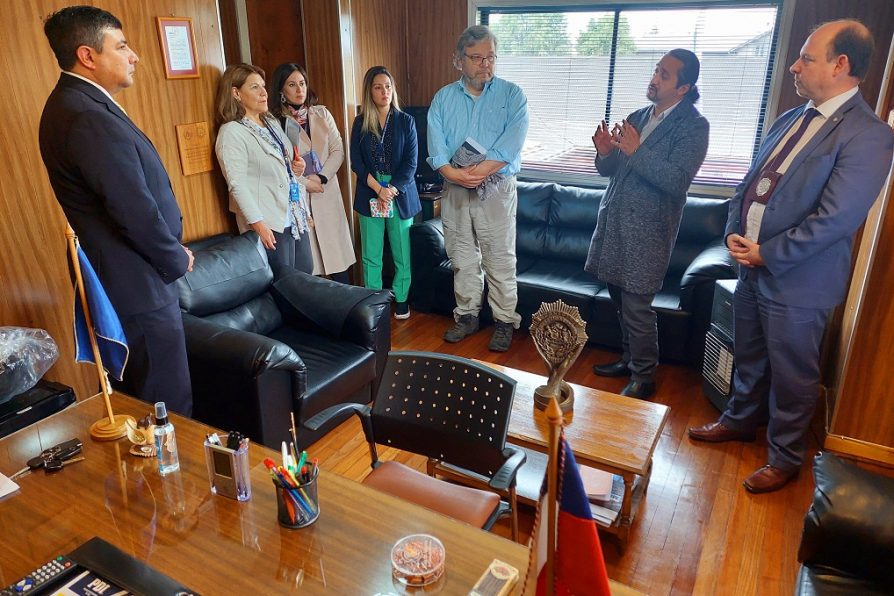 Delegado del Ranco Alejandro Reyes participa en recorrido técnico de Subsecretaría de Interior a cuarteles policiales de la provincia