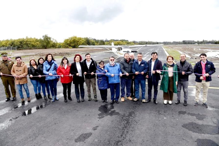 MOP completó proyecto de asfaltado de pista y calles de servicio en Aeródromo Los Maitenes de La Unión