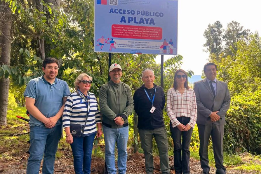 Delegado Alejandro Reyes y Bienes Nacionales celebran nuevo otorgamiento de acceso a espacio de uso público en la provincia 